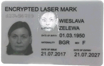 Example of ID Card